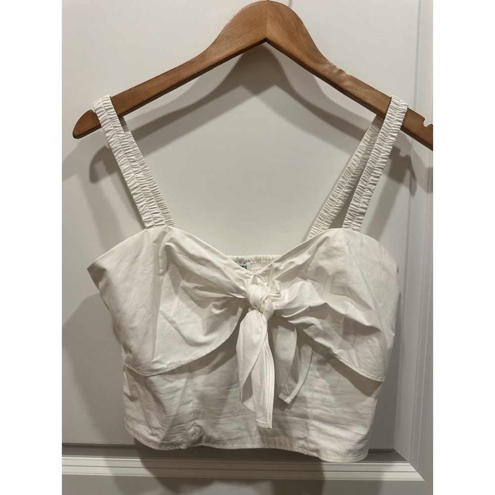 Express NWT‎ white Cropped Tank Small